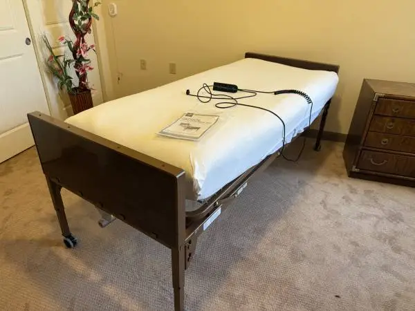 Medline Full Electric Home Care Hospital Bed with Mattress