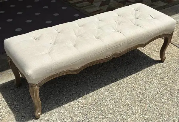 Pottery Barn Tufted Bench - Like New