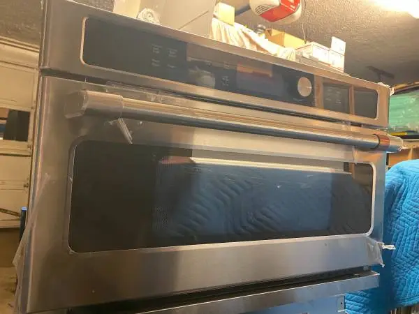 GE Cafe 30” combination microwave non-functioning sold as-is