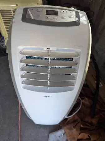 LG portable AC 10,000 BTUs remote also
