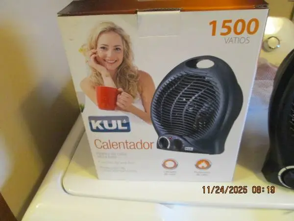 1500 watt fan /heater