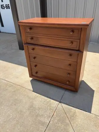 PRICE REDUCED Antique Tallboy 5 Drawer Chest of Drawers
