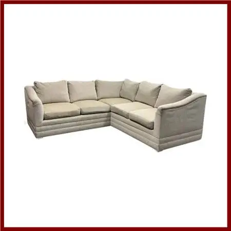 Kravet Custom Chenille Two Piece Sectional. Estimate Price: $11,300