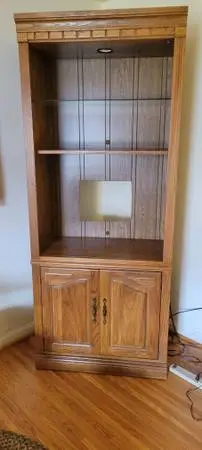 Oak entertainment center