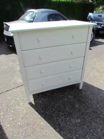 Dresser 4 Drawer White