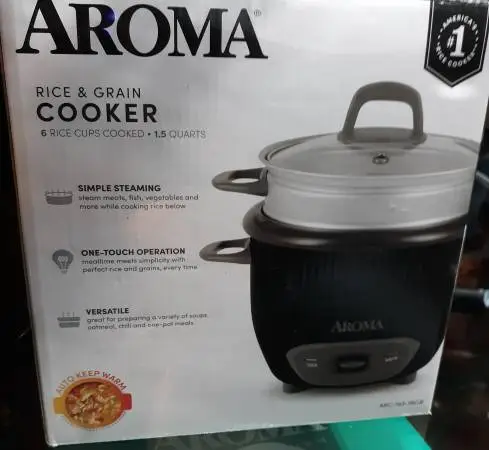 Aroma 6-Cup/1.5 Quart Rice and Grain Cooker