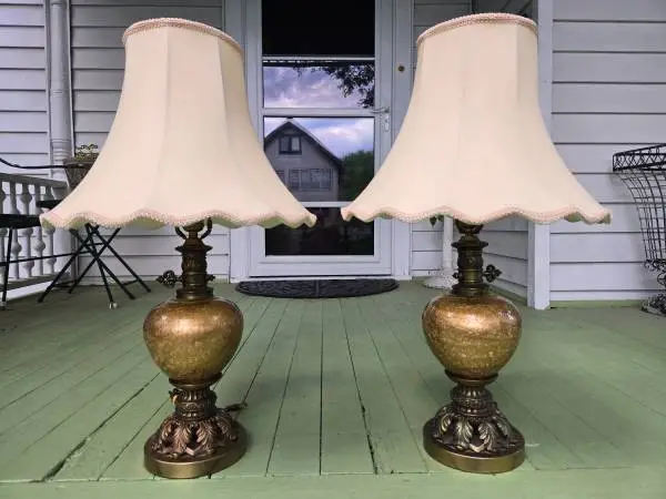 Mid Century Regency Table Lamps
