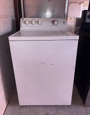 White GE Washer