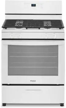 Whirlpool 30-in 4 burners 5.1-cu ft Freestanding Natural Gas Warranty!