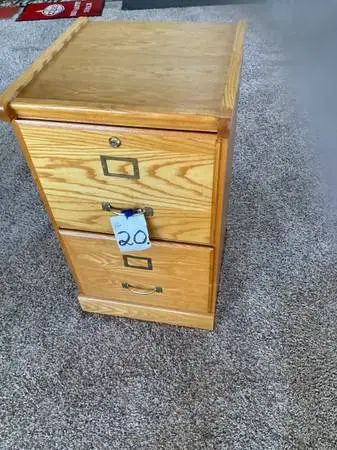 Oak File Cabinet