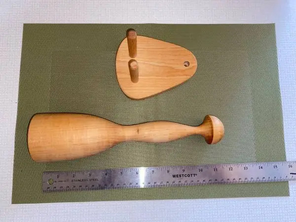 Solid Wood Mallet Muller Smasher Masher Pestle Tool Kitchen Primative