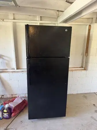 Black GE Refrigerator