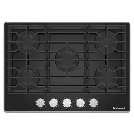 40% Off KitchenAid 30-in 5 burners Black Gas Cooktop (Warranty)