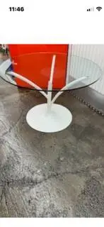TABLE GLASS, CALLIGARIS FAMOUS ITALIAN FURNITURE NEW IN PLASTIC