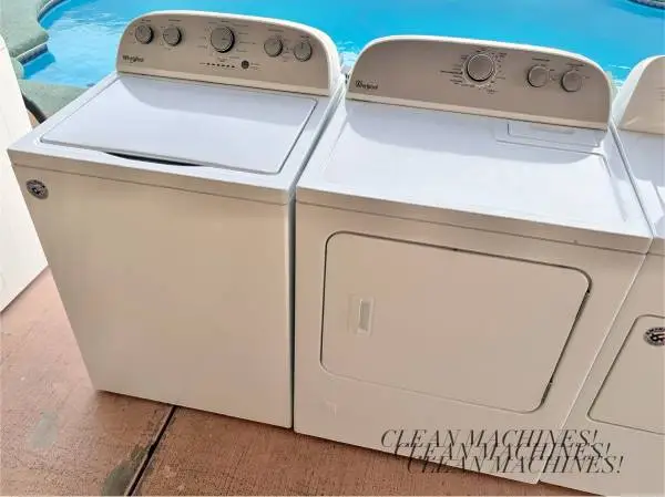 Whirlpool Washer and Gas Dryer CLEAN MACHINES!