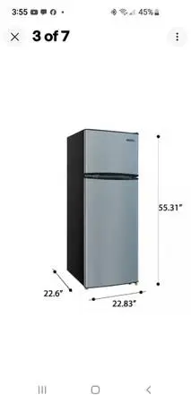 Refrigerator, Thompson 7.5 cu ft