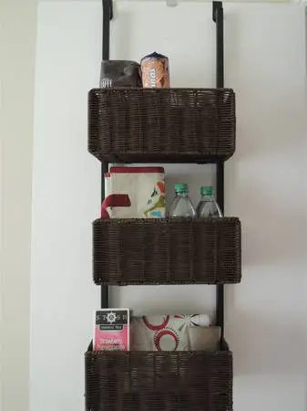 Shelf Unit - Over The Door with Rattan Baskets $150 Value
