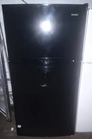 Modern Black Whirlpool refrigerator