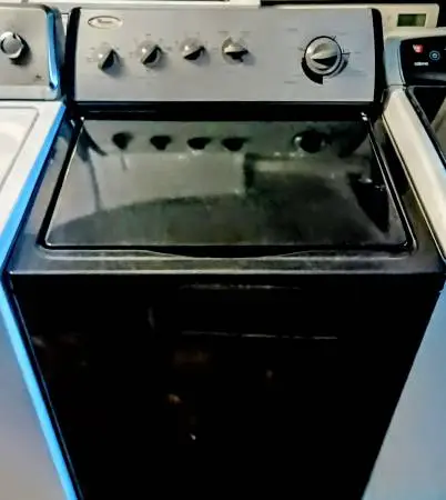 Black Whirlpool Washer