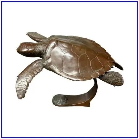 André Harvey Pilgrimage Green Sea Turtle Sculpture
