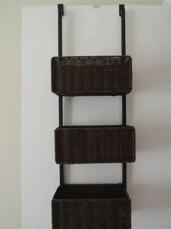 Shelf Unit - Over The Door with Rattan Baskets $150 Value