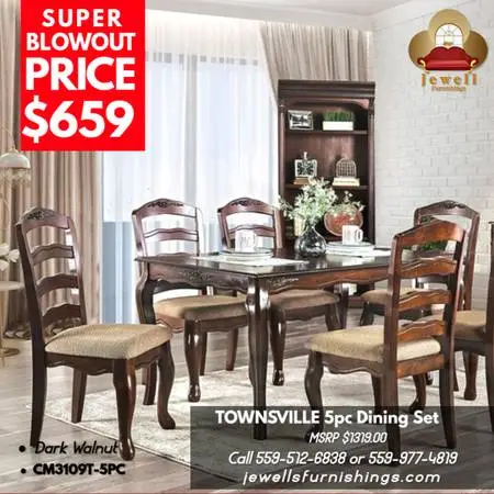 TOWNSVILLE 5pc Dining Set