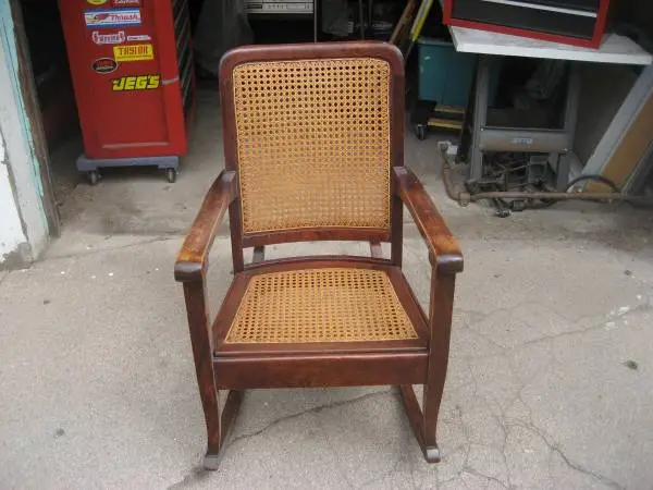 Rocking Chair Very Tight With Cane Seat And Back