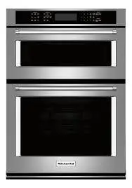 KitchenAid 30 Electric Wall Oven with a Microwave Stainless Steel