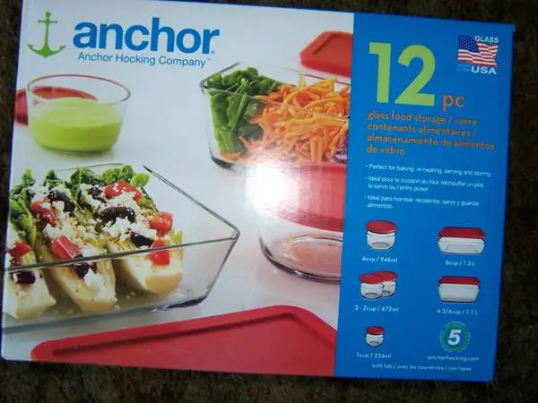Anchor Hocking glass food storage