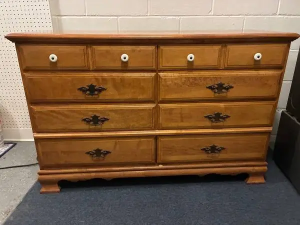 Solid wood dresser