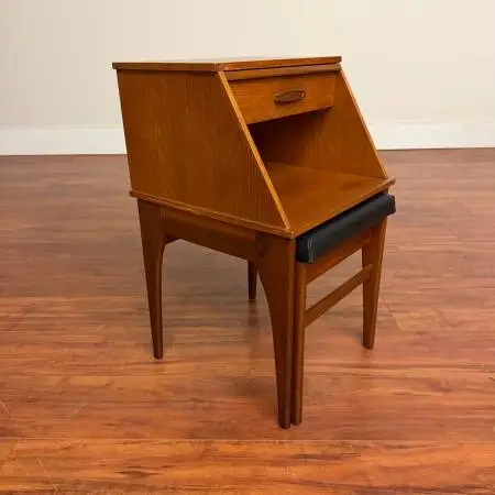 11 Different Vintage Entry Benches, Stools, Mid Century Modern