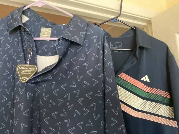 New Golf Shirts---Adidas and Callaway