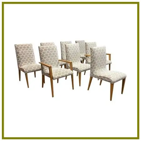 Creative Elegance Ceylon Dining Chairs, Set Of Eight. Estimated Price:
