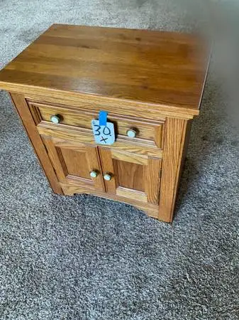 Oak Nightstand or End Table