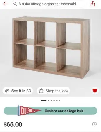 Threshold 6 Cube Organizer - Like New! Must Go ASAP!