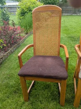 1 Oak Dining Room Captains arm Chairs