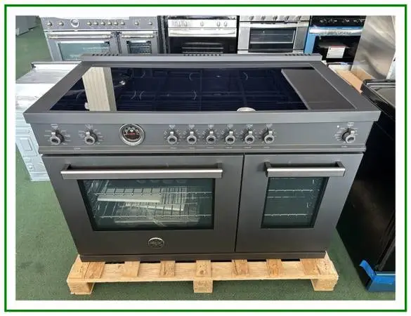 Bertazzoni Professional Series 48 In. Induction Range- Black Carbonio