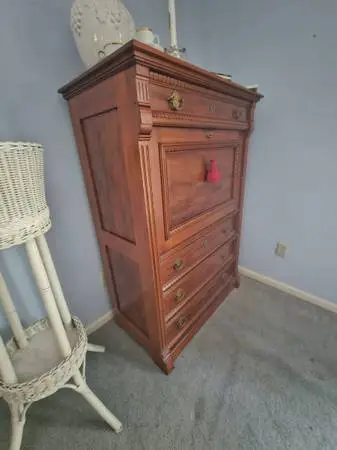 Beautiful Desk / Secretary in Solid Walnut