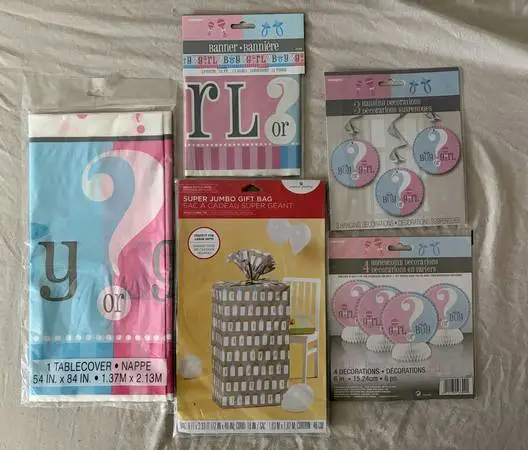 BABY GENDER REVEAL PARTY DECORATIONS
