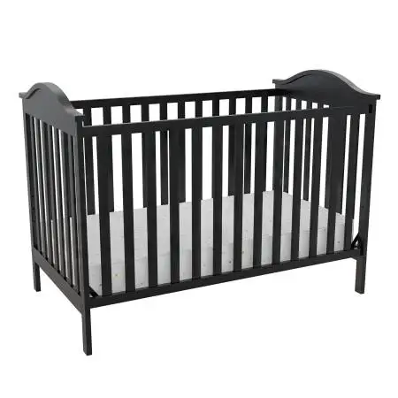 Baby Crib 3-in-1 Convertible Crib Black NEW