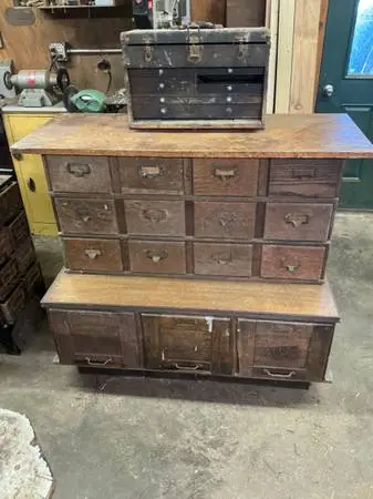 15 wood drawer storage unit