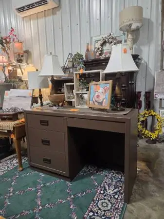Refinished 4 Drawer Desk