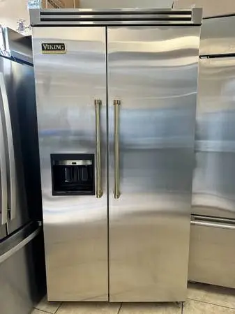 Viking 42 Built-in Stainless Steel Side by side refrigerator LIKE NEW