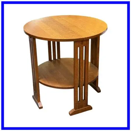 Stickley Mission Collection Round End Table. Estimated Price: $3,000