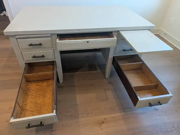 Solid Wood Desk with Great Storage