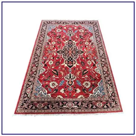 6ft 1in X 9ft Handmade Baktiari Wool Area Rug