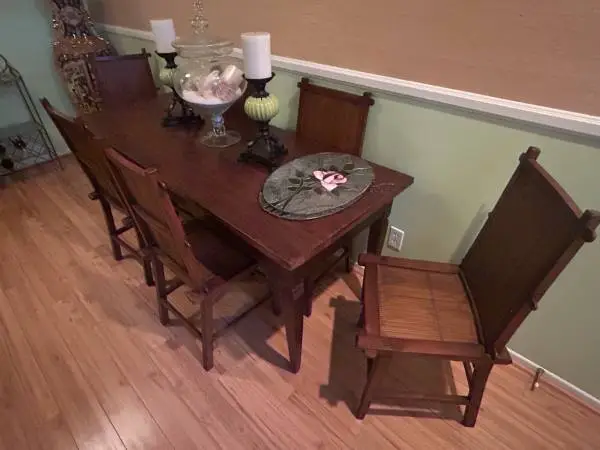 Solid Wood Table Set. Accasia / Teak Wood