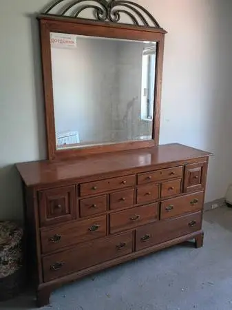 Beautiful vintage solid wood dresser
