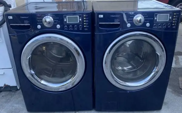 Lg steam smart front load washer and gas