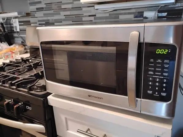 Stainless steel Emerson microwave warranty delivery